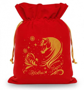 Новогодний подарок Мешочек красный 1000 гр.