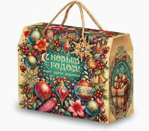 Новогодний подарок Праздничные узоры 1000 гр.
